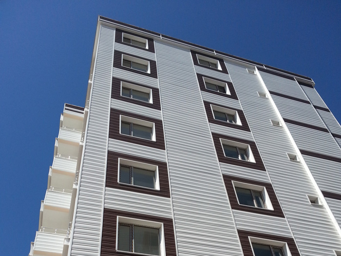 American Siding Uygulamalar Apartman Siteler 11 - Apartman ve Siteler american siding dış cephe kaplama uygulaması görseli