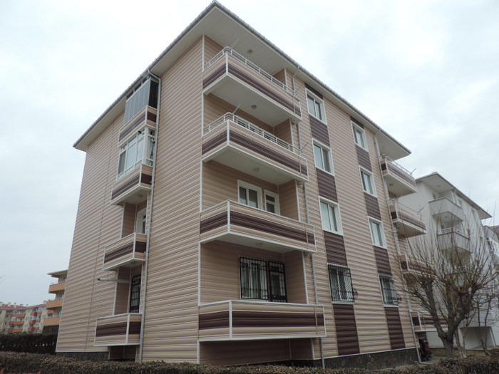 American Siding Uygulamalar Apartman Siteler 28 - Apartman ve Siteler american siding dış cephe kaplama uygulaması görseli